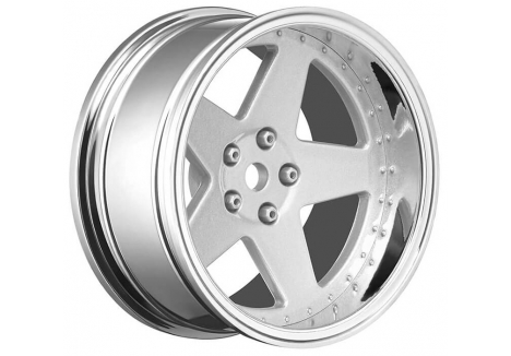 Louise RC 1/10 Drift Wheel Set 5-Spoke Matte Silver 2-8mm Offset LNHA559