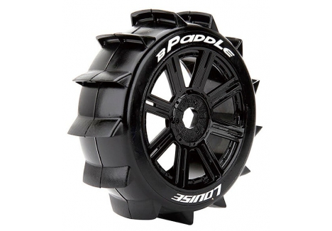 Louise RC B-PADDLE 1/8 Soft Compound RC Buggy Tyres Black 17mm Hex L-T3249SB
