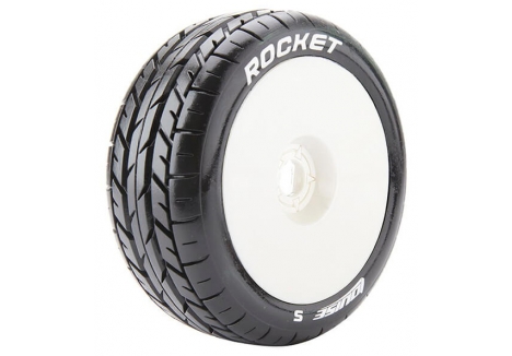 Louise RC B-Rocket 1/8 Buggy Racing Tyres Soft Compound 17mm Hex White L-T3190SW