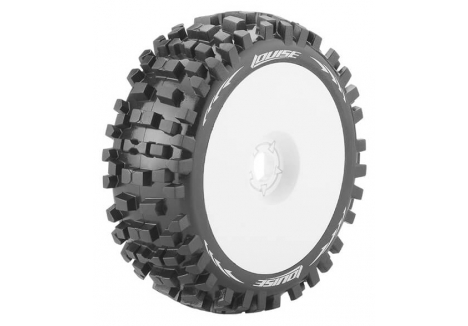 Louise RC B-Ulldoze 1/8 Buggy Racing Tyres Soft White Hex 17mm L-T324SW