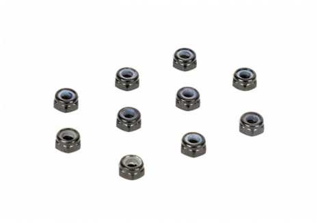LOUISE RC M3 THIN NYLON LOCKING HEX NUT LNHA474