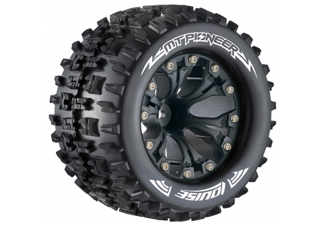 Louise RC MT-Pioneer 1/10 Soft 1/2 Offset Black RC Tyres Wheels L-T3202SBH