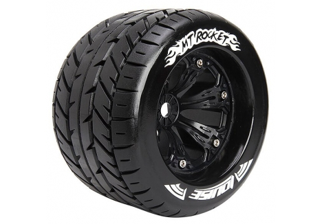 Louise RC MT-ROCKET 1/8 Sport Black Offset EP Monster Truck Tyres L-T3217B