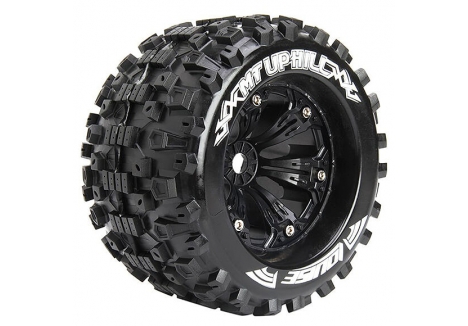 Louise RC MT-Uphill 1/8 Sport 1/2 Offset Black Monster Truck Tyres L-T3219BH