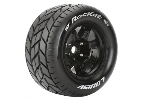 Louise RC ST-Rocket 1/8 Sport 17mm Hex RC Stadium Truck Tyres Black L-T3324B