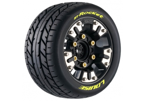 Louise RC ST-ROCKET Mini Maxx XRT Soft Compound Pre-Mounted Tyres 12mm Hex L-T3387SM