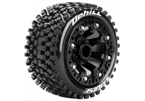 Louise RC ST-Uphill 1/16 Sport Compound Soft Black Pre-Mounted Tyres L-T3279SB