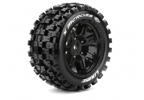 Louise RC X-MCross 1/5 Black Pre-Mounted Tyres Traxxas X-Maxx L-T3352B