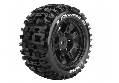 Louise RC X-Pioneer 1/5 Black Pre-Mounted Tyres Traxxas X-Maxx L-T3296B