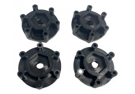 Method RC 1/10 Monster Truck Wheel Adaptor 14mm Hex 13.2mm Thick 4 Piece MTDHS008