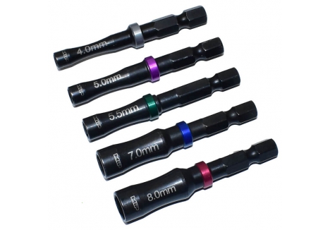 MIP SPEED TIP HEX DRIVER SET GEN 2, 4.0,5.0,5.5,7.0,8.0mm