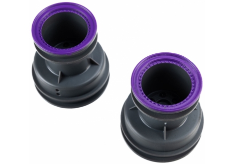 MT Wheel, Purple Beadlock, Light Grey (2): Mini LMT