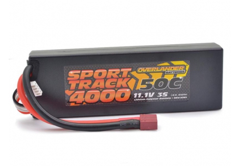 Overlander 4000mAh 3S 11.1V 50C Hard Case LiPo Battery Deans 3261DEANS