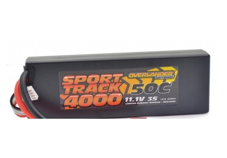 Overlander 4000mAh 3S 11.1V 50C Hard Case LiPo Battery EC5 3261EC5