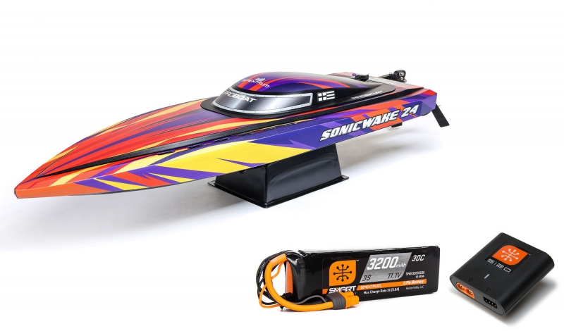 Pro Boat B-PRB-1992T1 RC Boat Red – 24 Inch Brushless Deep-V with Self ...
