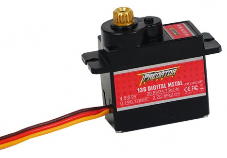 Predator 13G Digital Metal Gear Servo Reverse( Pro) With 300mm Wire (for Full metal)