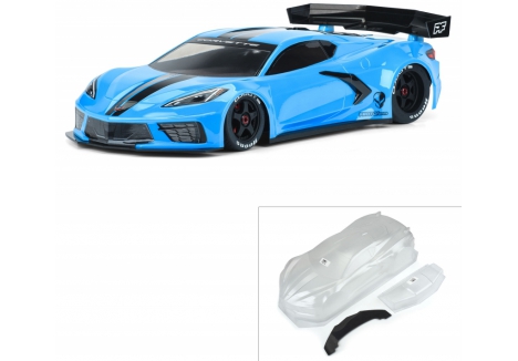 PRM 1/7 Chevrolet Corvette C8 Clear Body: ARRMA Felony & Infract G-PRM1577-00
