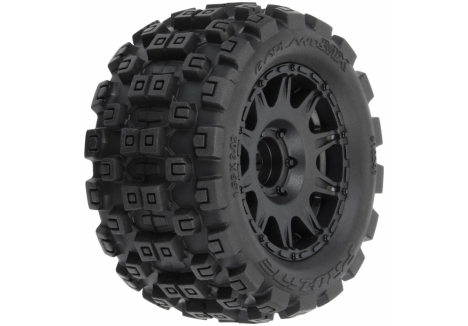 PRO 1/18 Badlands MX 1.85 inch F/R MTD 12mm Black Raid: Granite GROM G-PRO1024110