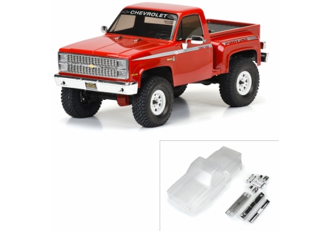 PRO 1982 Chevy K-10 Clear Body Set with Scale Molded Accessories G-PRO3600-00