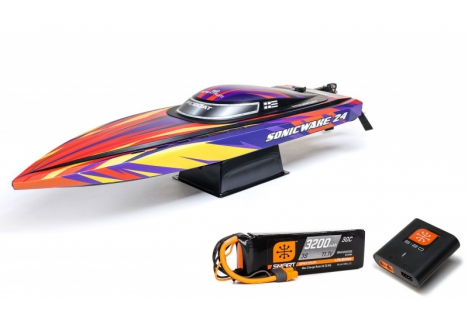 Pro Boat Sonicwake 24 inch Brushless RC Deep-V Boat RTR Red B-PRB-1992T1