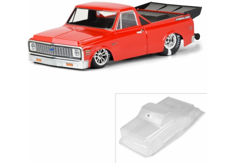 Pro-Line 1/10 1972 Chevy C-10 Clear RC Drag Car Body PRO3557-00