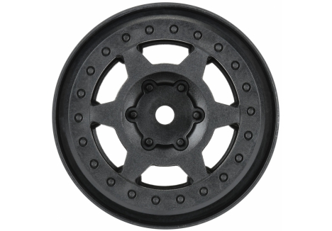 Pro-Line 1/10 Holcomb Crawler Wheels 1.55 Inch 12mm Hex Black G-PRO284200