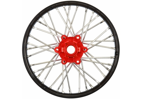 Pro-Line 1/4 Pro-Spec Aluminium V2 Bead Front Wheel Black Red G-PRO283600T2