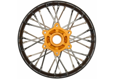 Pro-Line 1/4 Pro-Spec Aluminium V2 Bead Rear Wheel Black Gold G-PRO284800T3