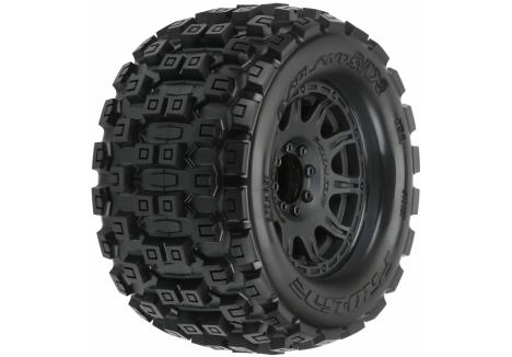 Pro-Line Badlands MX38 1/8 3.8in RC Tyres Mounted 17mm Black GPRO10127-10