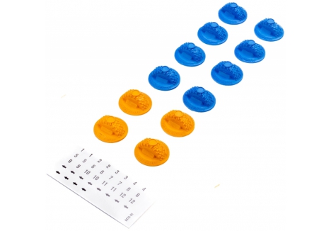 Pro-Line Gate Marker Set 1/30 Scale 12 Piece Blue Orange G-PRO647600