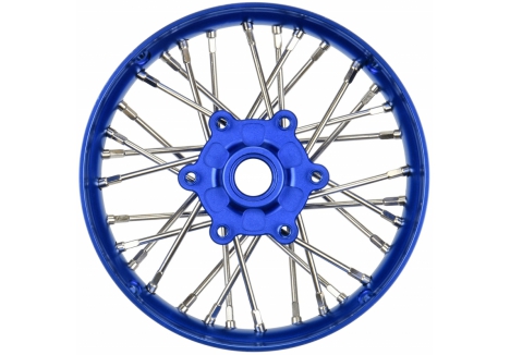 Pro-Line Pro-Spec Aluminium V2 Front Wheel 1/4 Blue Supermoto G-PRO284700T1