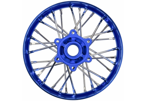 Pro-Line Pro-Spec Aluminium V2 Rear Wheel 1/4 Blue Supermoto G-PRO284800T1