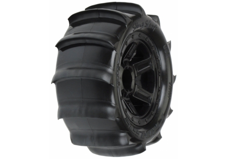 Pro-Line Sling Shot 1/16 2.2 Sand RC Tyre Wheel Set 12mm Black PRO10101-10