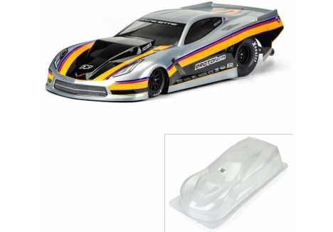 PROTOform 1/10 Chevrolet Corvette C7 Pro-Mod Clear RC Drag Car Body PRM1571-40