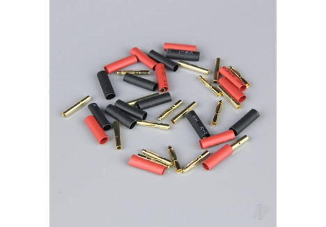 Radient 2mm Gold Connector Pairs with Heat Shrink 10 Pack RDNAC010087