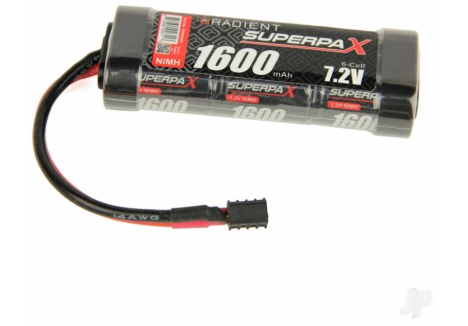 Radient 7.2V 1600mAh NiMH 6-Cell Stick Battery with Deans Connector RDNA0090