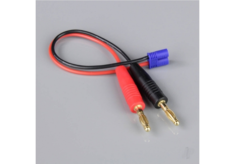 Radient Charge Lead 4mm Bullet to EC2 Male 18AWG 150mm RDNAC010056