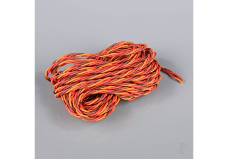 Radient JR HD Twisted Servo Cable 10m 22AWG 60-Strand Heavy-Duty RDNAC010250