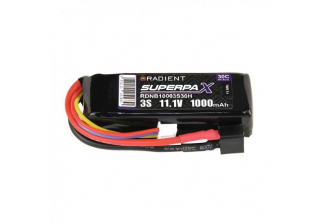 Radient LiPo Battery 3S 1000mAh 11.1V 30C Deans RDNB10003S30H