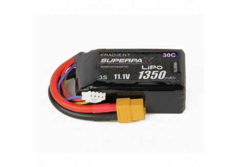 Radient LiPo Battery 3S 1350mAh 11.1V 30C XT60 RDNB13503S30XT60