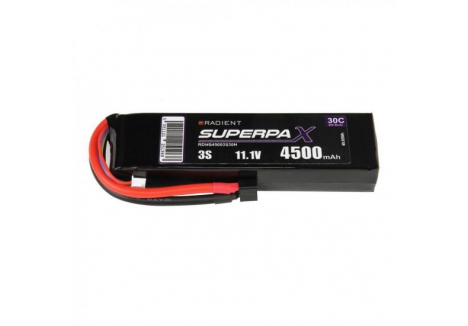 Radient LiPo Battery 3S 4500mAh 11.1V 30C RC Car Deans RDNB45003S30H