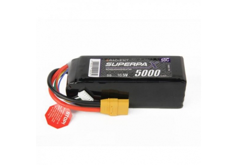 Radient LiPo Battery 5S 5000mAh 18.5V 50C XT90 RDNB50005S50XT90