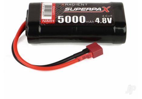Radient NiMH 4.8V 5000mAh SC Flat RC Battery Deans RDNA0673