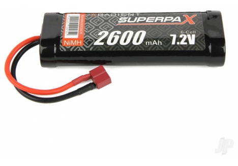 Radient NiMH 7.2V 2600mAh SC Stick Battery Deans RDNBN2600S6DN