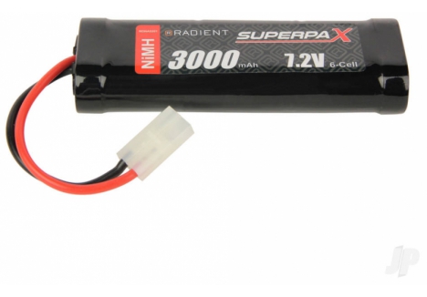 Radient NiMH 7.2V 3000mAh SC Stick Battery Pack Tamiya Connector RDNA0201
