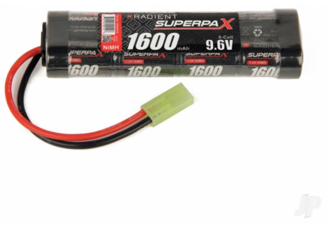 Radient NiMH 9.6V 1600mAh 2/3A Stick Battery Mini Tamiya RDNA0136