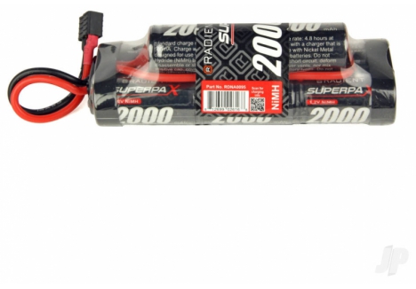 Radient NiMH 9.6V 2000mAh SC 6-2 Hump RC Transmitter Battery Pack Deans RDNA0095
