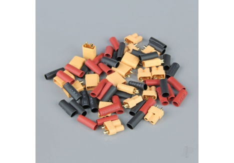 Radient XT30 Connector Pairs with Heat Shrink 10 Pack RDNAC010018