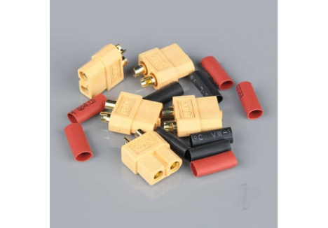 Radient XT60 Female (Battery End) including Heat Shrink (5 pcs) RDNAC010025