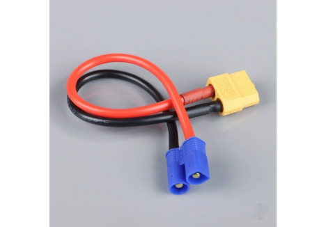 Radient XT60 to EC3 Male Charge Lead Adapter 14AWG 150mm RDNAC010150